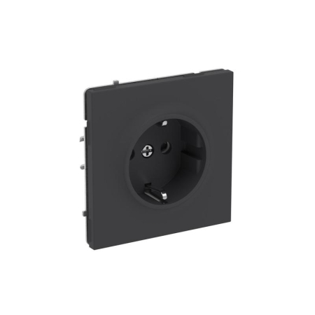 Розетка силовая KANT 2P+E защ. шторки черн. уголь DKC 7012003
