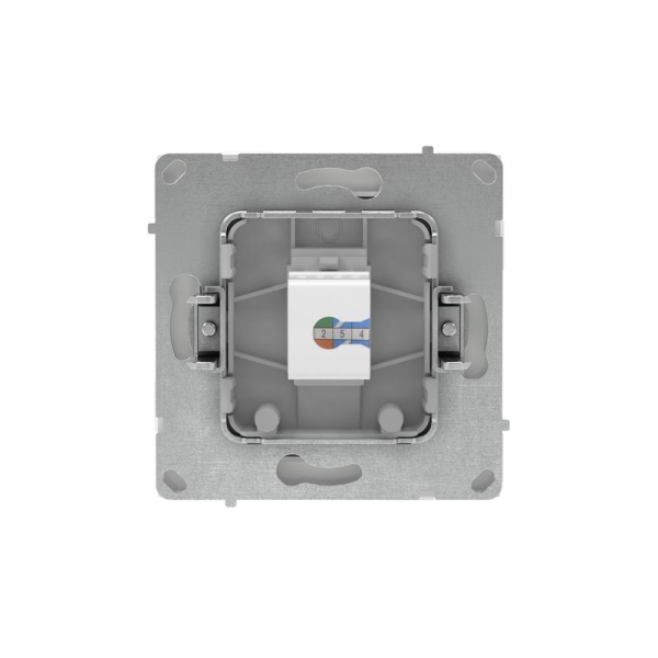 Розетка компьютерная 1-м KANT RJ45 кат.5E без шторки бел. магнолия DKC 7000663