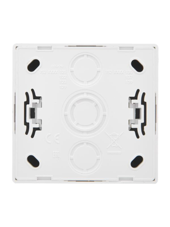 Розетка 1-м ОП LETO без заземл. ПБТ бел. LEZARD 752-0200-121B