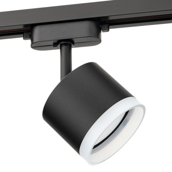 Светильник трековый ARTLINE поворотный 85х85х70мм GX53 230В алюм./пластик. 4кв.м черн. Ritter 59862 0