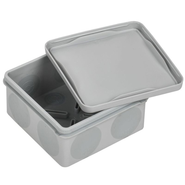 Коробка распаячная ОП КМ42455 100х100х50мм IP67 8 вводов сер. IEK UKO21-100-100-050-K41-66