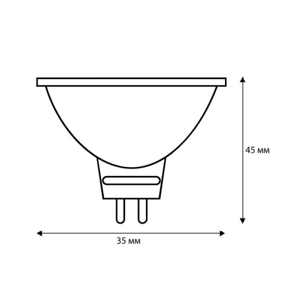 Лампа галогенная MINI JCDR (MR11) 35Вт GX5.3 230В Camelion 7092