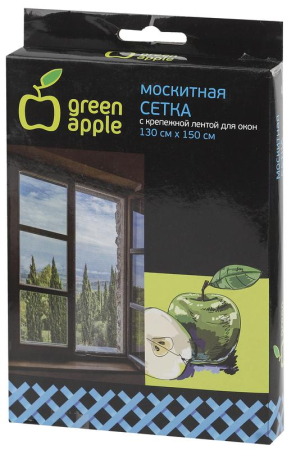 Сетка москитная для окон 130х150см (сетка + крепеж. лента) GBN001 Green Apple Б0032057