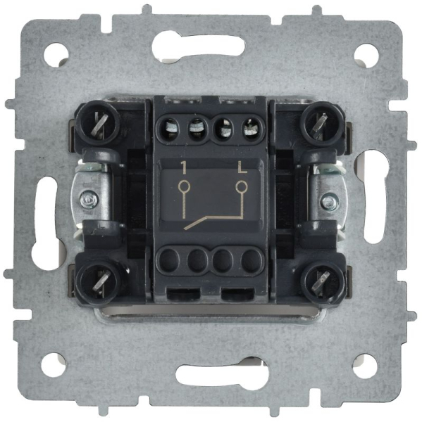 Выключатель 1-кл. СП BRITE ВС10-1-0-БрАБ 10А механизм арктич. бел. IEK BR-V10-0-10-K91