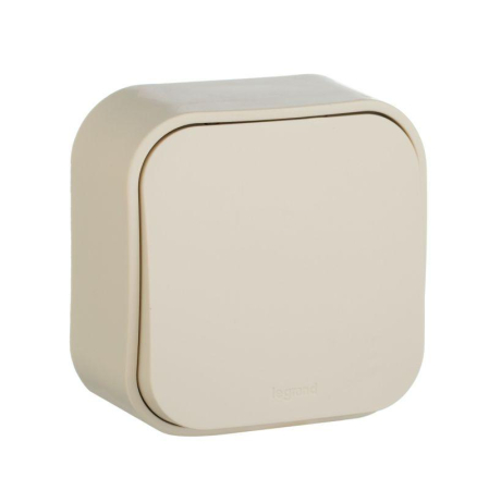 Выключатель 1-кл. ОП Quteo 10А IP20 10AX сл. кость IEK 782230