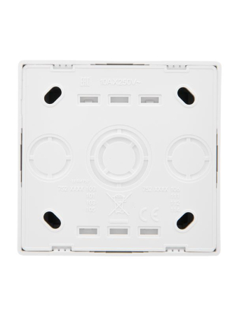 Выключатель 2-кл. ОП LETO с индикацией бел. LEZARD 752-0200-112