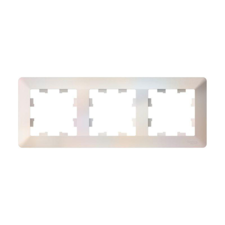 Рамка 3-м AtlasDesign Air жемчуж./дым. бел. SE ATN220403