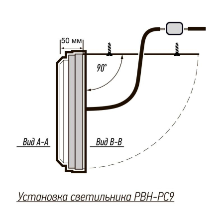 Светильник светодиодный PBH-PC9-OA 24Вт 4000К IP65 2400лм ЖКХ бел. JazzWay 5070172