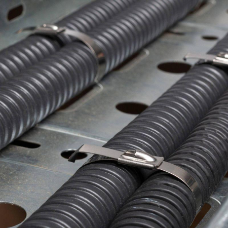 Хомут кабельный СКС (304) 4.6х150 стальной (уп.100шт) Fortisflex 74909