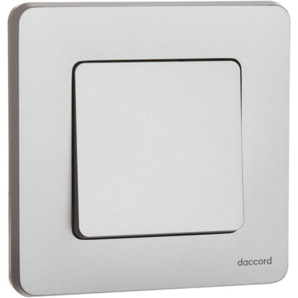 Переключатель 1-кл. Inspiria 10А IP20 250В 10AX механизм алюм. IEK 673652