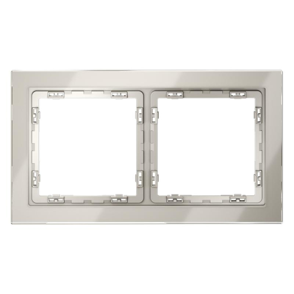 Рамка 2-м S70 стеклян. кашемир Voltum VLS110203