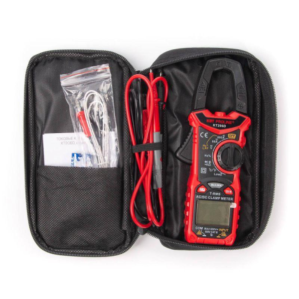 Клещи токовые цифровые KT 206D "PROLINE" КВТ 80753