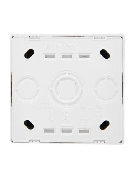 Выключатель 2-кл. ОП LETO бел. LEZARD 752-0200-101