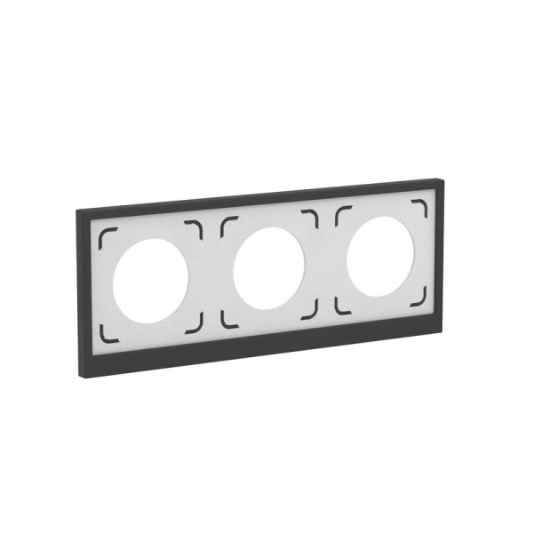 Рамка 3-м KANT IP44 черн. уголь DKC 7012946