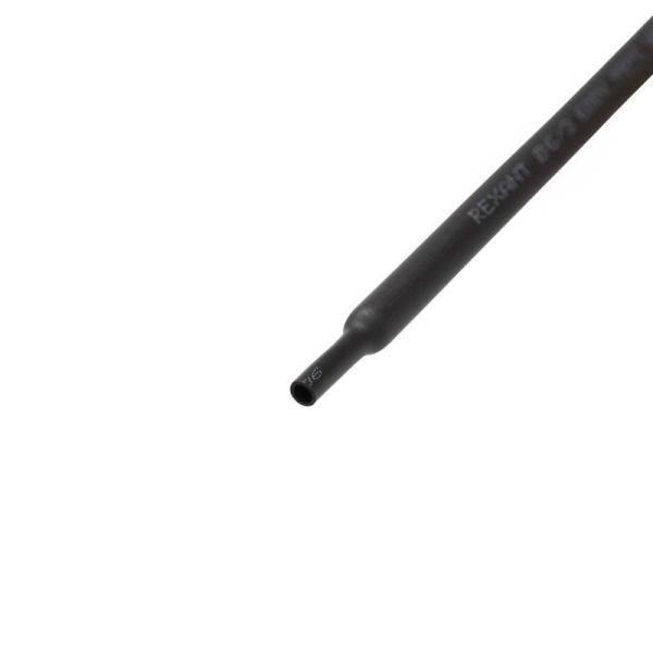 Трубка термоусадочная ТУТ нг 6.0/3.0 черн. 1м Rexant 20-6006