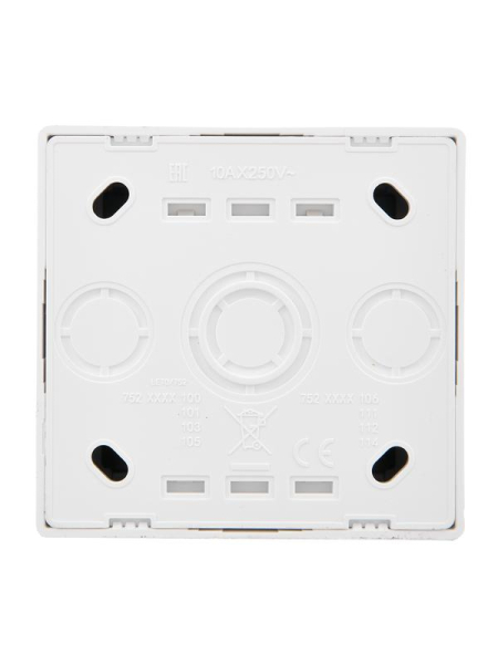 Выключатель 1-кл. ОП LETO с индикацией бел. LEZARD 752-0200-111