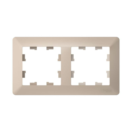 Рамка 2-м AtlasDesign Air песочн./дым. бел. SE ATN221202
