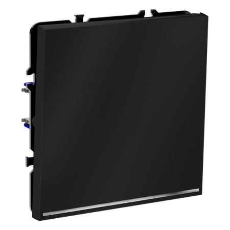 Переключатель проходной 1-кл. СП S70 10А с подсветкой механизм графит Voltum VLS010407