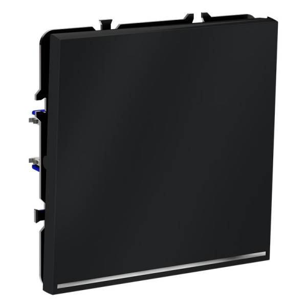 Переключатель проходной 1-кл. СП S70 10А с подсветкой механизм графит Voltum VLS010407