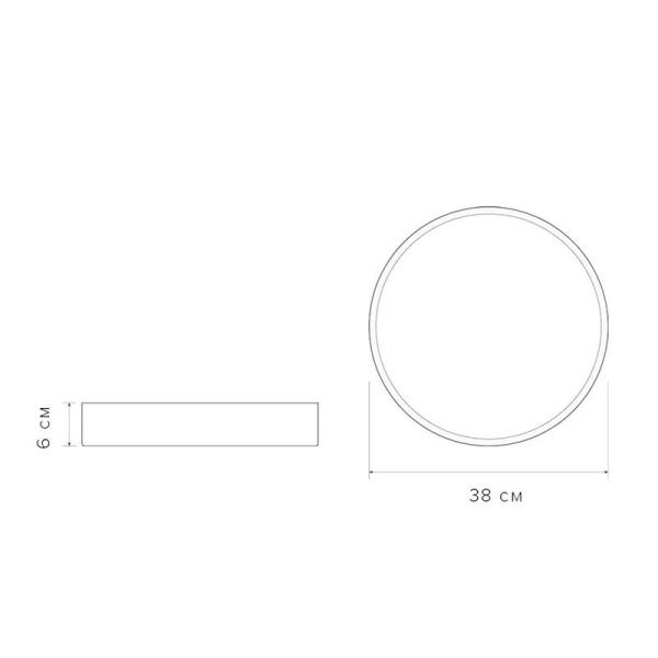 Светильник светодиодный декоративный PPB Scandic-R 36Вт 4000К IP20 настенно-потолочный бытовой WH JazzWay 5036826