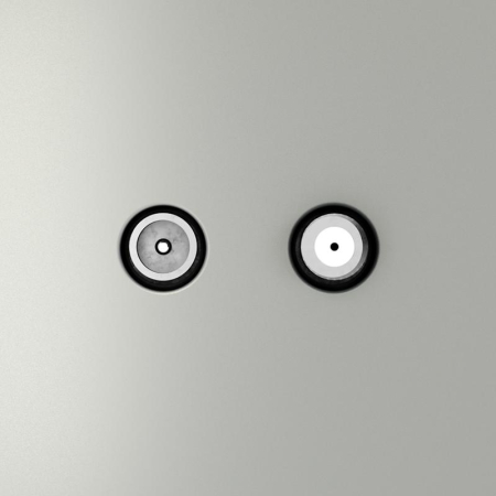 Розетка телевизионная оконечная TV + SAT 2-м СП S70 механизм сталь Voltum VLS060405