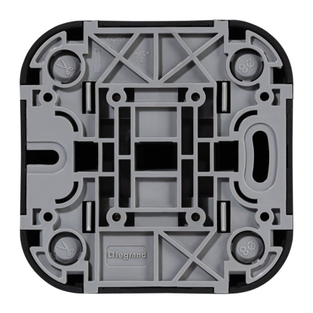 Выключатель 2-кл. ОП Quteo 10А IP20 10AX черн. матов. IEK 782474