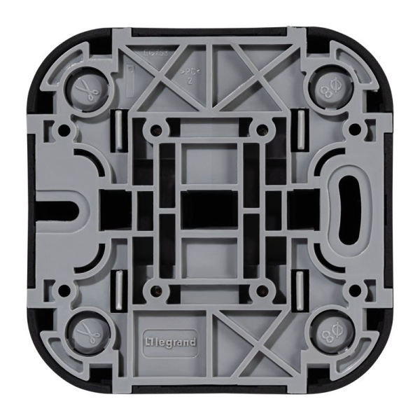 Выключатель 2-кл. ОП Quteo 10А IP20 10AX черн. матов. IEK 782474