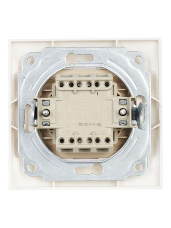 Выключатель 1-кл. СП Кварта 10А IP20 ВС10-1-1-КБ с индикацией бел. GENERICA EVK11-K01-10-DM