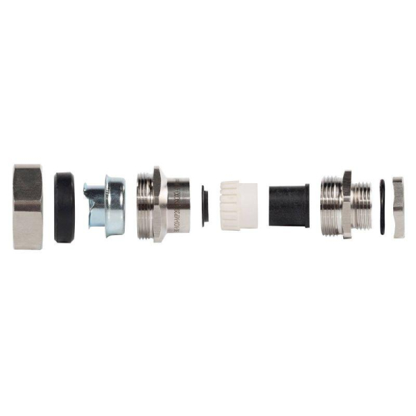 Ввод кабельный для металлорукава ВК-М16(6-12мм)-МР15 (INOX) нерж. сталь Fortisflex 89110