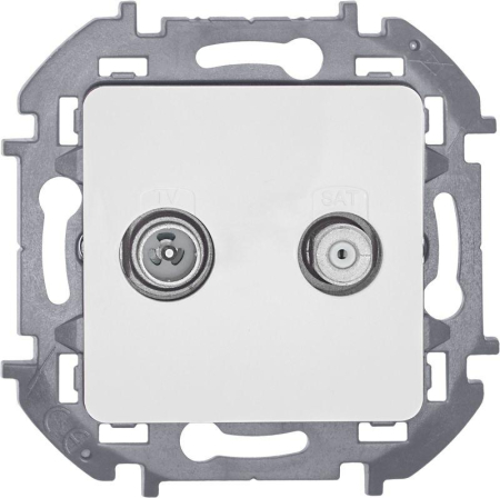 Розетка телевизионная TV/SAT Inspiria с топологией "звезда" механизм бел. IEK 673880