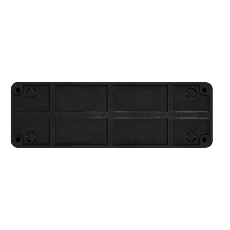 Розетка 4-м ОП Олимп 16А IP20 без заземл. черн. Universal 2219