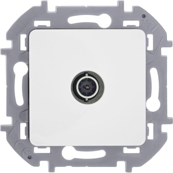 Розетка телевизионная TV Inspiria 2дБ 0-2400мГц с топологией "звезда" механизм бел. IEK 673850