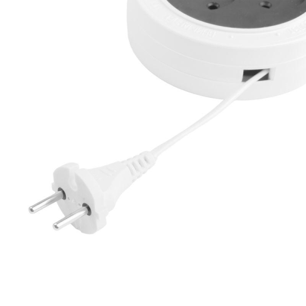 Удлинитель 3х3м без заземл. 6А IP20 SR 3х3-R УХ6-103 1.3кВт ШВВП Volsten 12432
