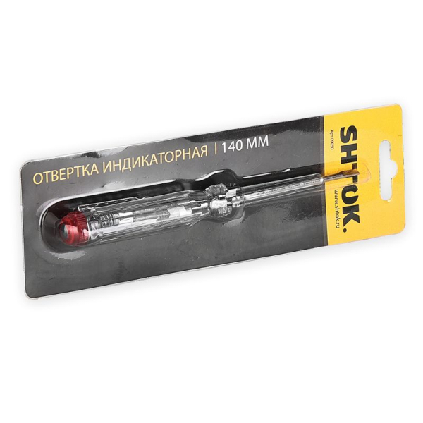 Отвертка-индикатор 140мм (09050) SHTOK 376315