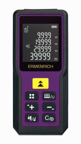 Рулетка лазерная Reel PRO GM60 фиолет. Ermenrich 84645