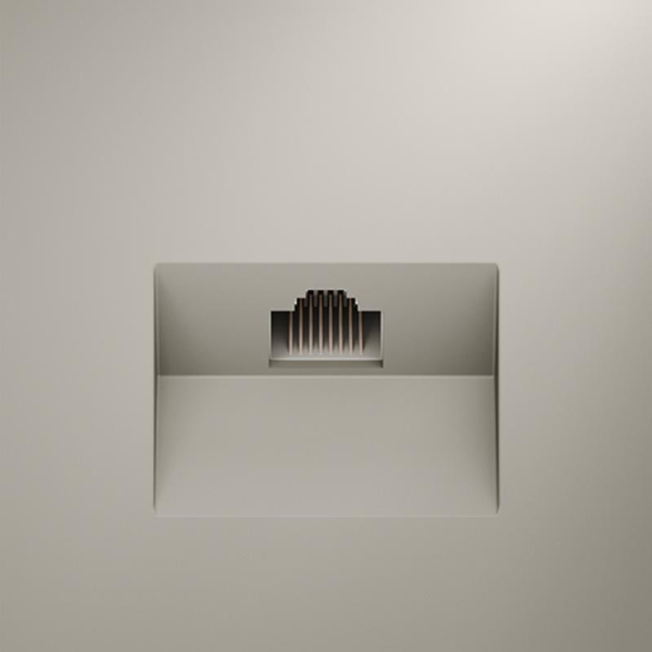 Розетка компьютерная 1-м СП S70 RJ45 кат.6 механизм кашемир Voltum VLS060103