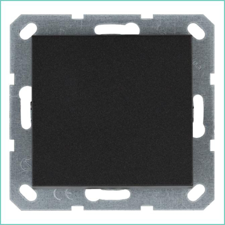 Выключатель 1-кл. 10А IP20 механизм анрацит Jasmart G3011B