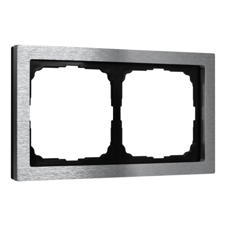 Рамка 2-м ArtGallery Pure метал. алюм. SE GAL312102