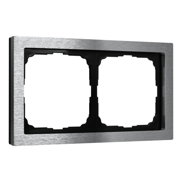 Рамка 2-м ArtGallery Pure метал. алюм. SE GAL312102