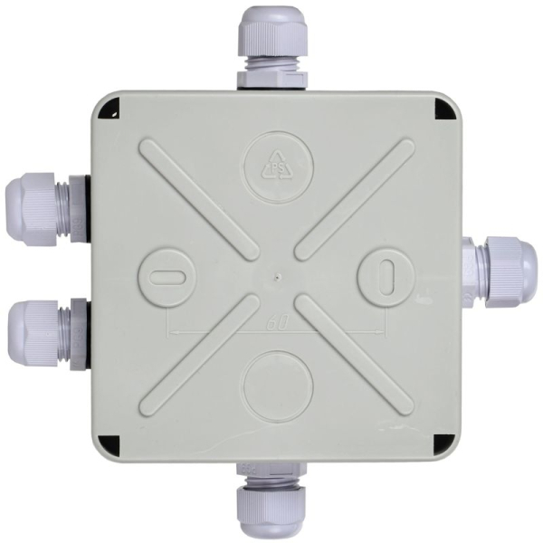 Коробка распаячная ОП 100х100х50 IP55 КМ41330 PG9 IEK UKO10-100-100-050-K51-55