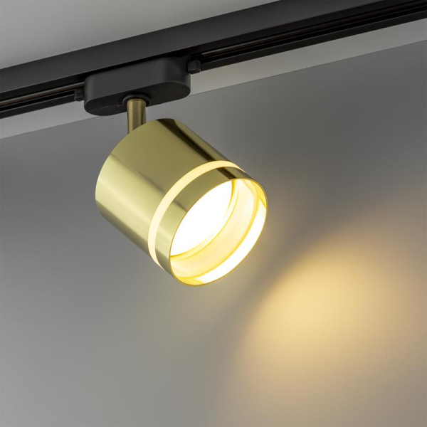 Светильник трековый ARTLINE поворотный 85х85х80мм GX53 230В алюм./пластик. 4кв.м зол. Ritter 59868 2