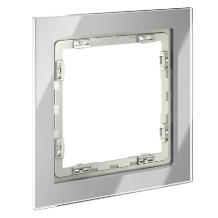 Рамка 1-м S70 стеклян. сталь Voltum VLS110105