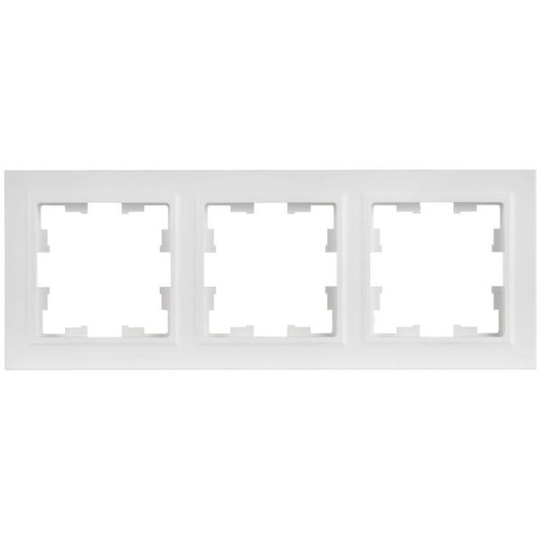 Рамка 3-м BRITE РУ-3-БрАБ арктич. бел. IEK BR-M32-K91