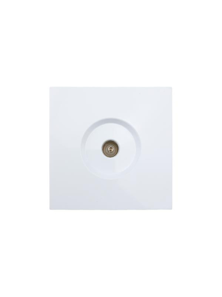 Розетка ТВ оконечная СП ZIMA IP20 бел. LEZARD 704-0288-130