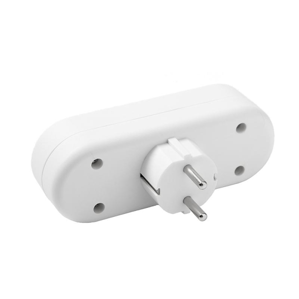 Разветвитель 3-м без заземл. 10А 2200Вт 250В плоский бел. DОМТОК 2655