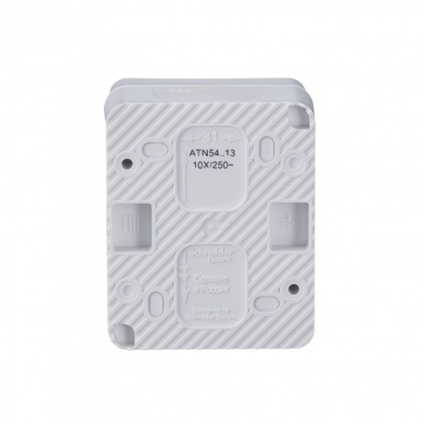 Выключатель 1-кл. ОП AtlasDesign PROFI IP54 10AX с подсветкой бел. SE ATN540113
