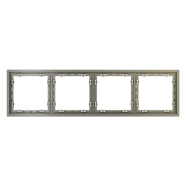 Рамка 4-м S70 пластик. шелк Voltum VLS100404