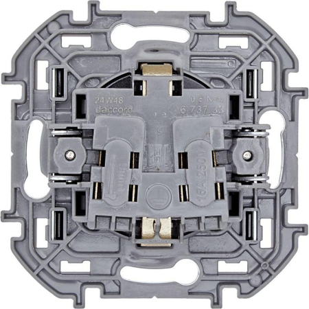 Розетка 1-м СП Inspiria 16А IP20 250В 2P+E защ. шторки немецк. стандарт механизм антрацит IEK 673733