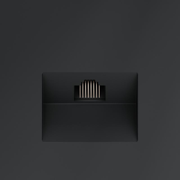 Розетка компьютерная 1-м СП S70 RJ45 кат.6 механизм графит Voltum VLS060107