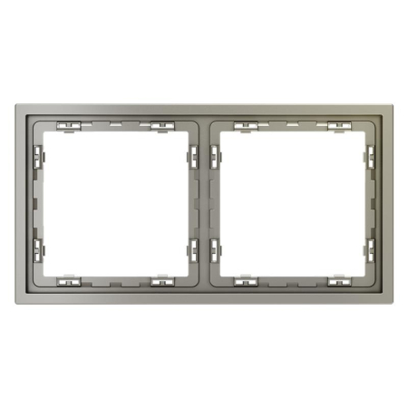 Рамка 2-м S70 пластик. шелк Voltum VLS100204